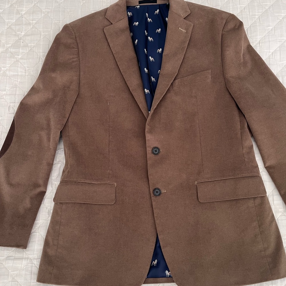 Ralph Lauren Brown Blazer with Patterned Lining